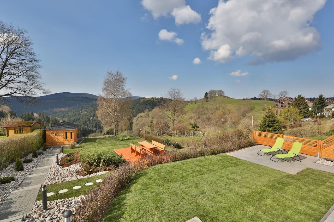 Landhaeuser Bergwiese - Ferienhaus Hoehenblick 圣安德里斯伯格 外观 照片
