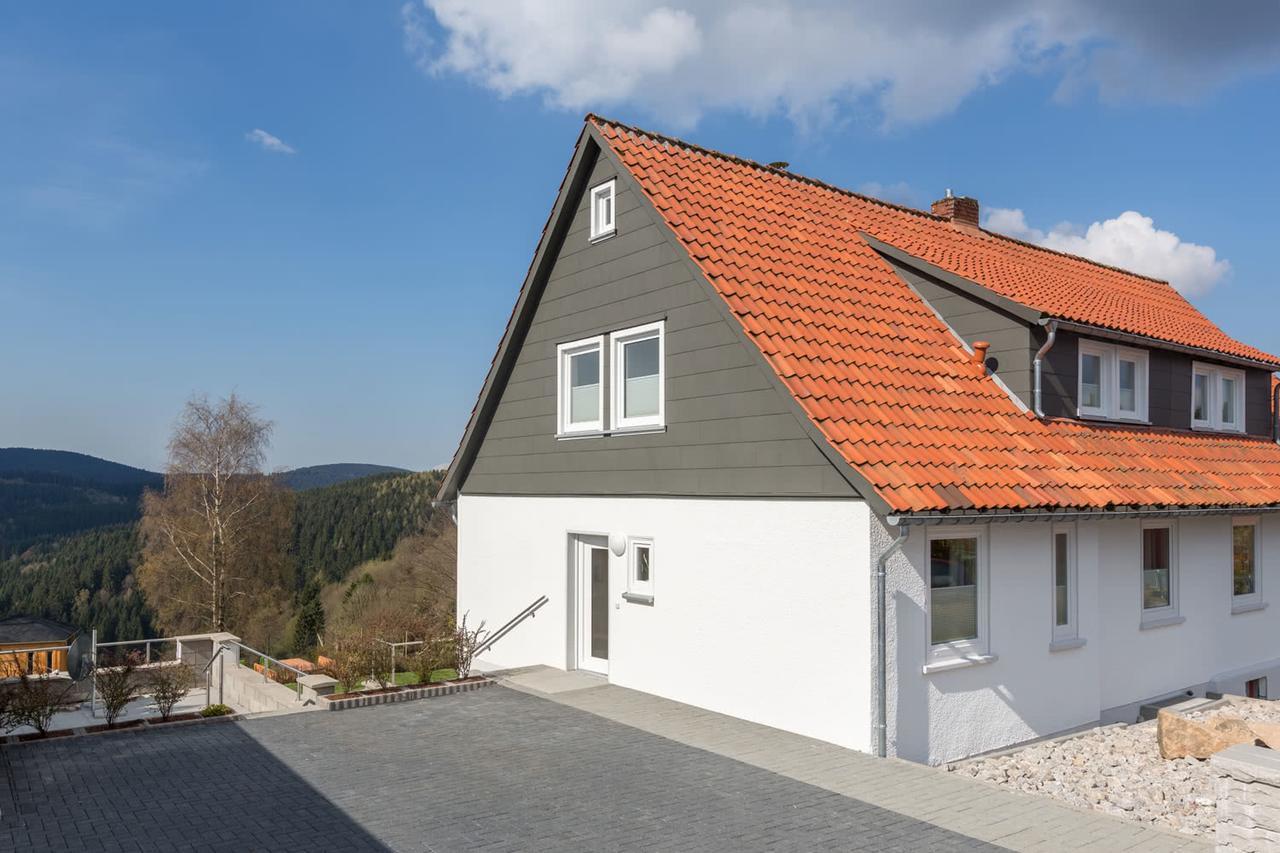 Landhaeuser Bergwiese - Ferienhaus Hoehenblick 圣安德里斯伯格 外观 照片