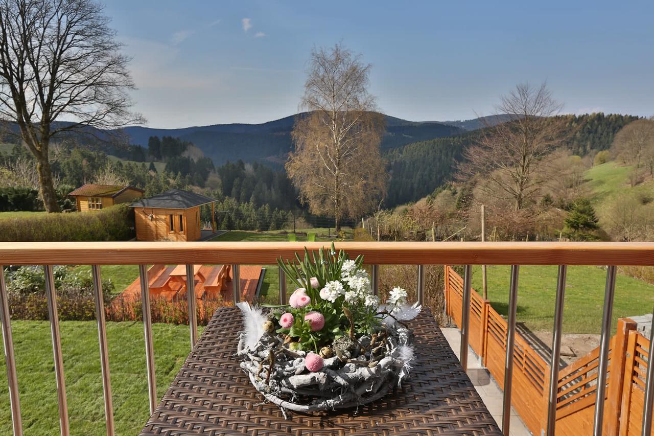 Landhaeuser Bergwiese - Ferienhaus Hoehenblick 圣安德里斯伯格 外观 照片